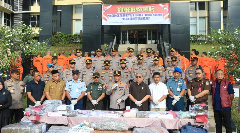 Polda Sumbar Bongkar Ratusan Kasus Narkoba, 436 Orang Diamankan